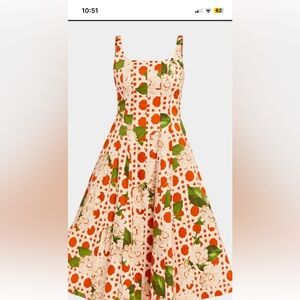 Floral Orange Maxi dress